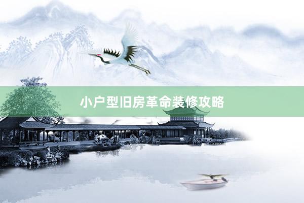 小户型旧房革命装修攻略
